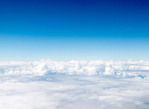 Blue sky with clouds Foto stock