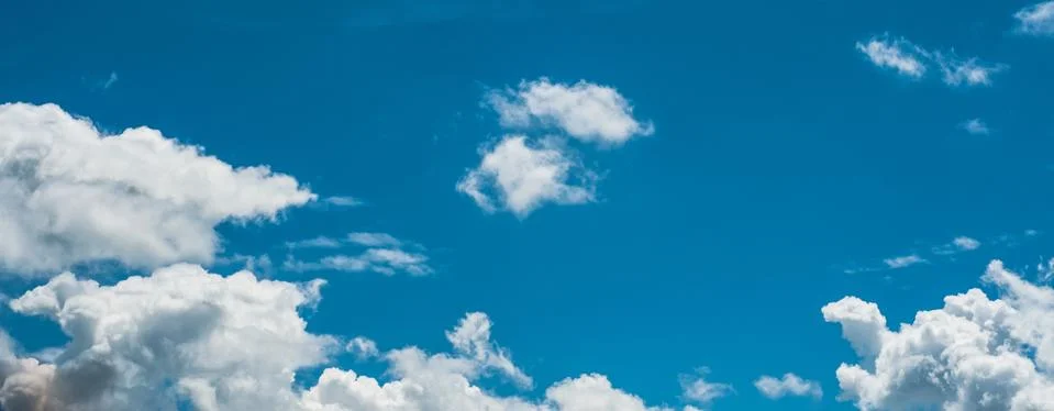 Blue sky with clouds Stock Photos