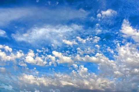Blue sky with clouds Stock Photos