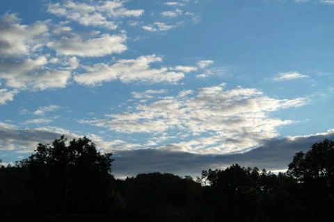 Blue sky with clouds Stock Photos
