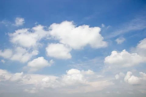 Blue sky with clouds Stock Photos