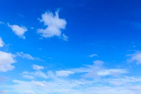 Blue Sky with Clouds. Stock Photos