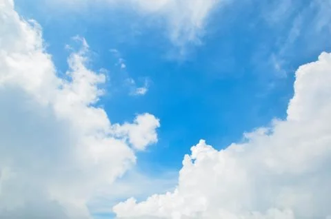 Blue sky with clouds Stockfoto's