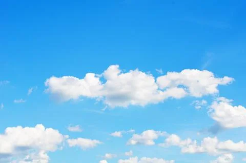 The blue sky with clouds Stock Photos