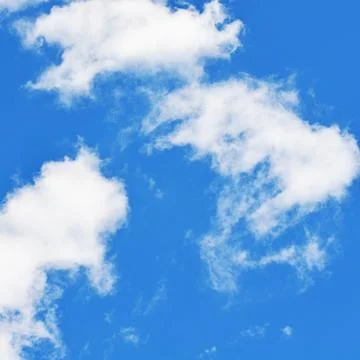The blue sky with clouds Stock Photos