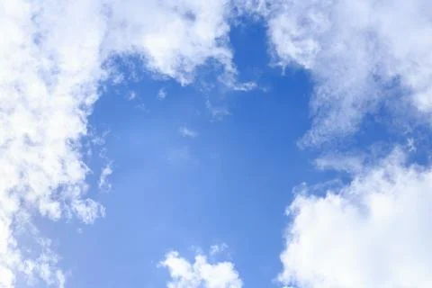 Blue sky with clouds Foto stock