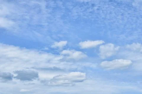 The blue sky with clouds Stock Photos