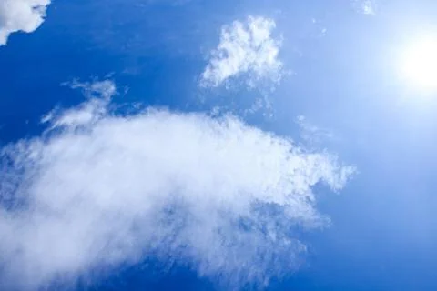 Blue Sky with Clouds. Stock Photos
