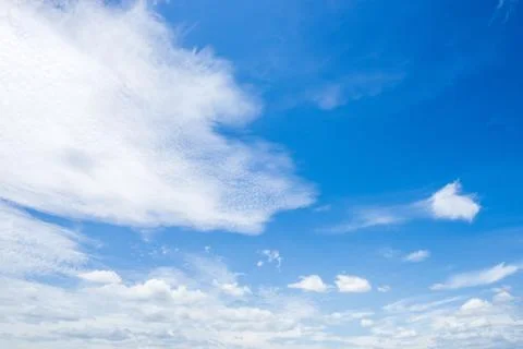 Blue sky with clouds Stock Photos