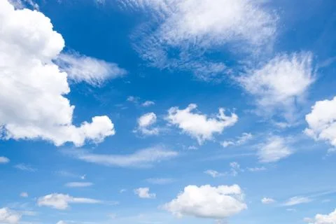 Blue sky with clouds Stock-Fotos