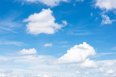 Blue sky with clouds Stock Photos
