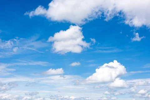 Blue sky with clouds Stock-Fotos