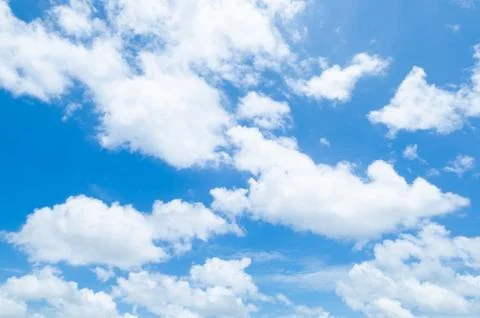Blue sky with clouds Stock Photos