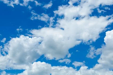 Blue sky with clouds Stock Photos