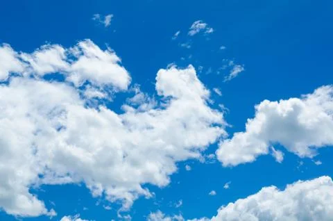 Blue sky with clouds Stock-Fotos