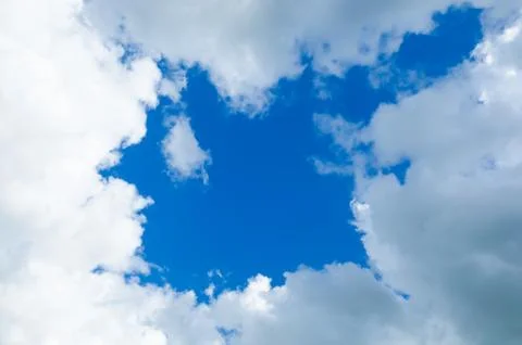 Blue sky with clouds Stock Photos