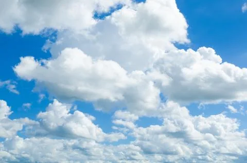 Blue sky with clouds Stock Photos