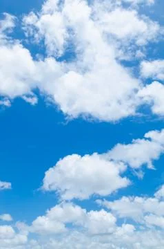 Blue sky with clouds Stock Photos