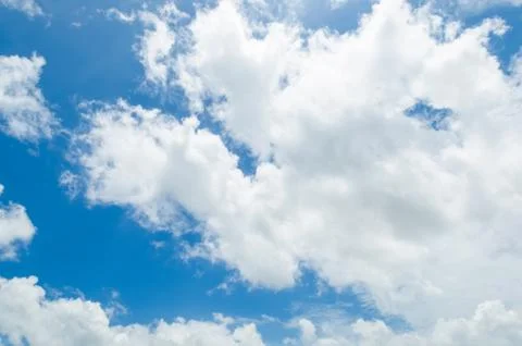 Blue sky with clouds Stock Photos
