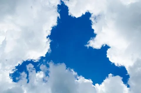 Blue sky with clouds 写真素材