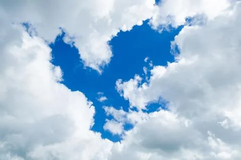 Blue sky with clouds Stock Photos