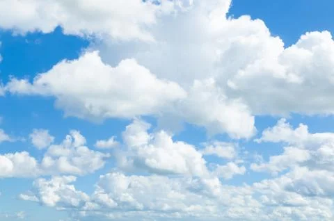 Blue sky with clouds Stock Photos
