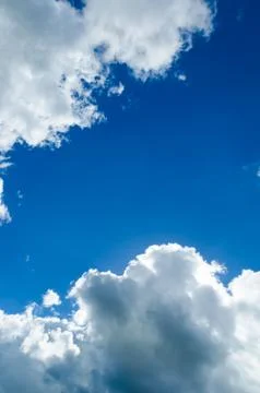 Blue sky with clouds Stock Photos