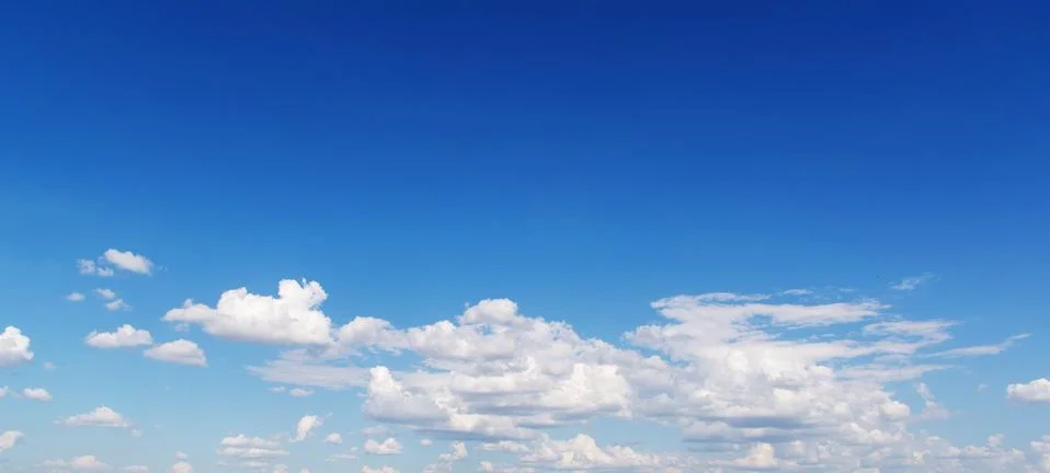 Blue sky with clouds Stock Photos