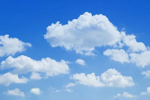 Blue sky with clouds Foto stock