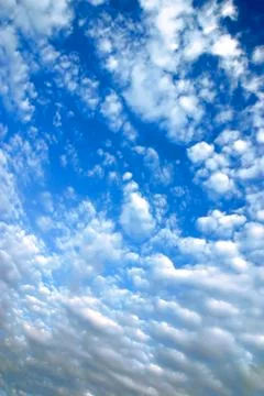 Blue sky with clouds Stock-Fotos