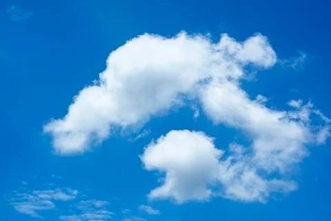 Blue sky with clouds Foto stock