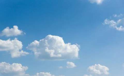 Blue sky with clouds Stock Photos