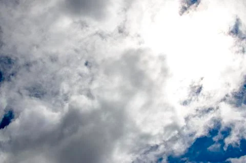 Blue sky with clouds Stock Photos