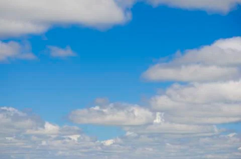 Blue sky with clouds Stock Photos
