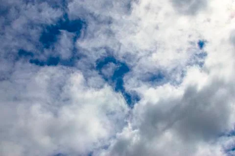 Blue sky with clouds 库存照片