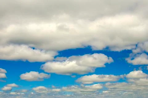 Blue sky with clouds Stock Photos