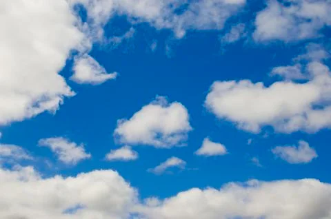 Blue sky with clouds Stock Photos