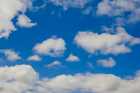 Blue sky with clouds Stock Photos