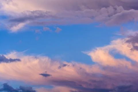 Blue sky with clouds Stock Photos