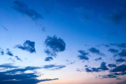 Blue Sky. Clouds Foto stock