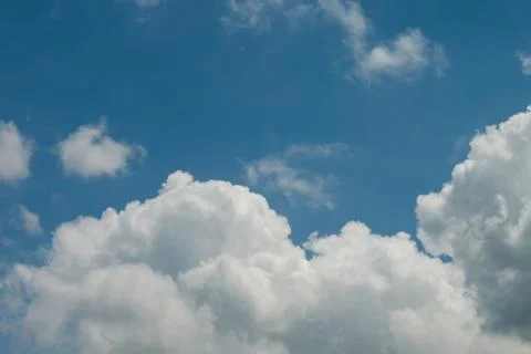 Blue sky with clouds. Stock-Fotos