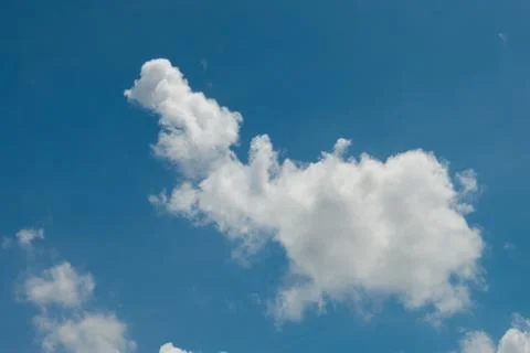 Blue sky with clouds. Foto stock