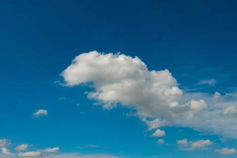 Blue sky with clouds. Stock Photos