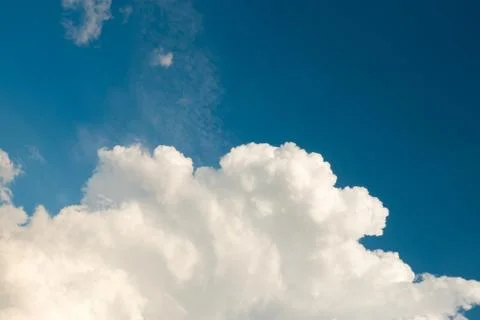 Blue sky with clouds. Foto stock