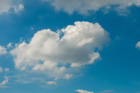 Blue sky with clouds. Stock Photos