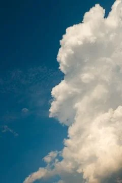 Blue sky with clouds. Stock Photos