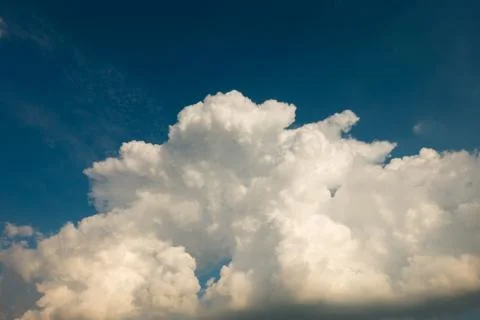 Blue sky with clouds. Foto stock