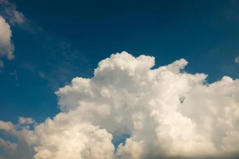 Blue sky with clouds. Stock Photos