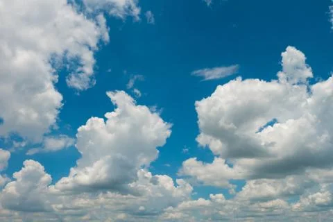Blue sky with clouds. Stock Photos