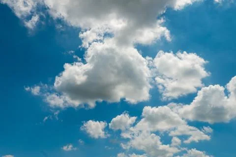 Blue sky with clouds. Stock-Fotos